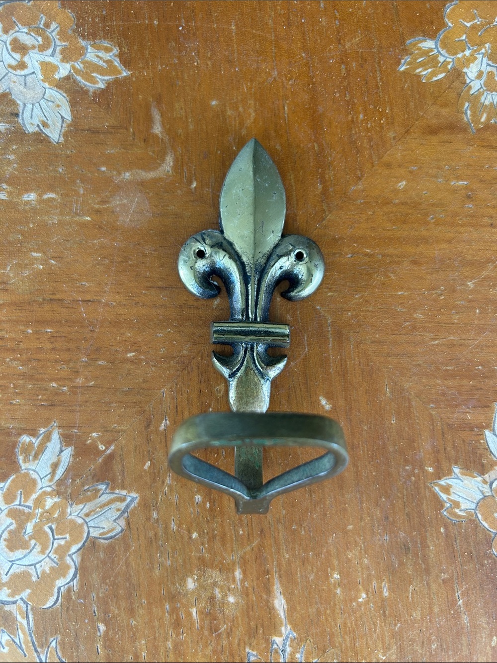 Vintage Fleur-de-Lis Brass Bottle Opener
